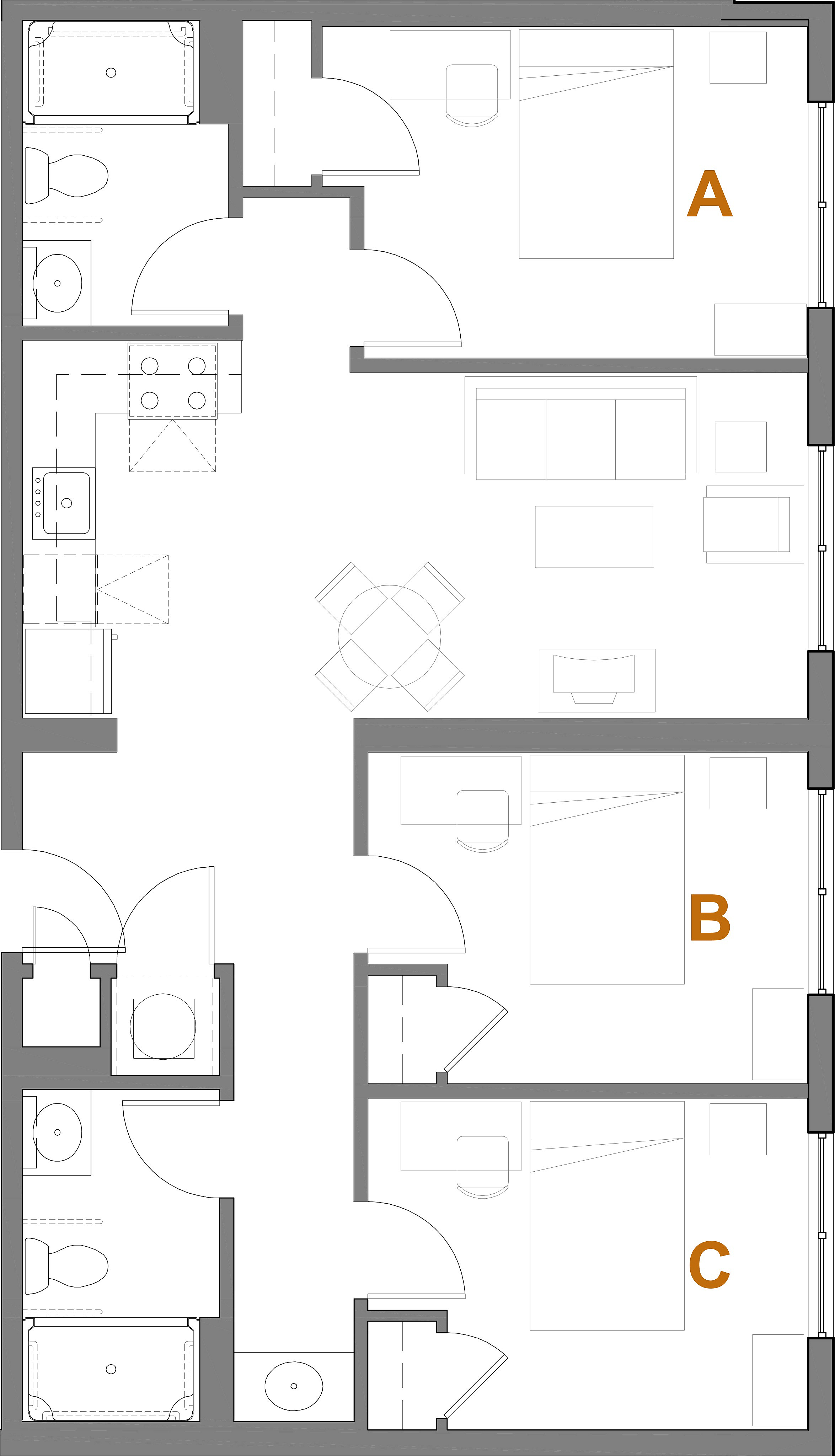 Building A - Units 1214, 1314, 1414, 1514, 1614