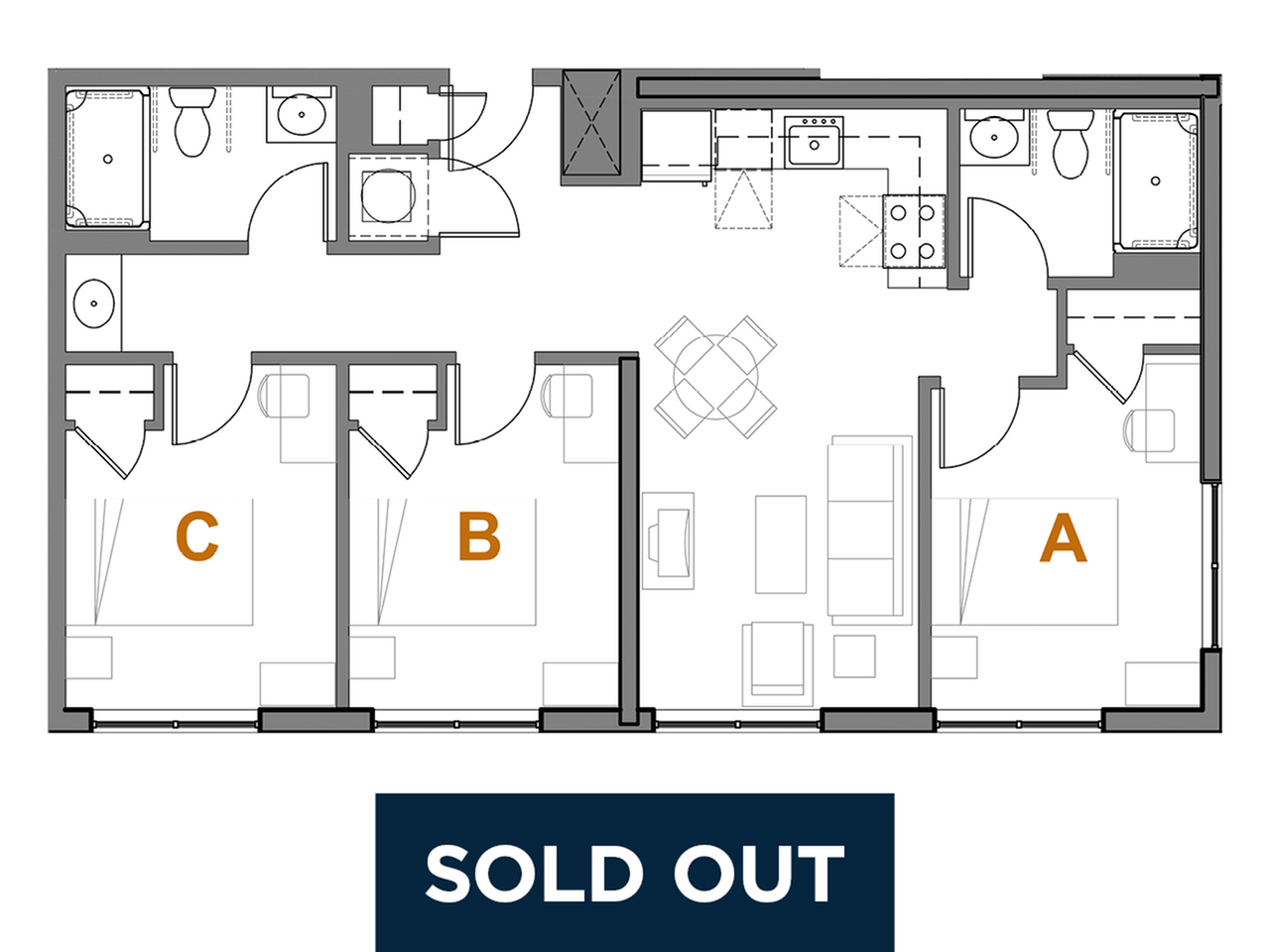 Building B - Units 2210, 2310, 2410, 2510