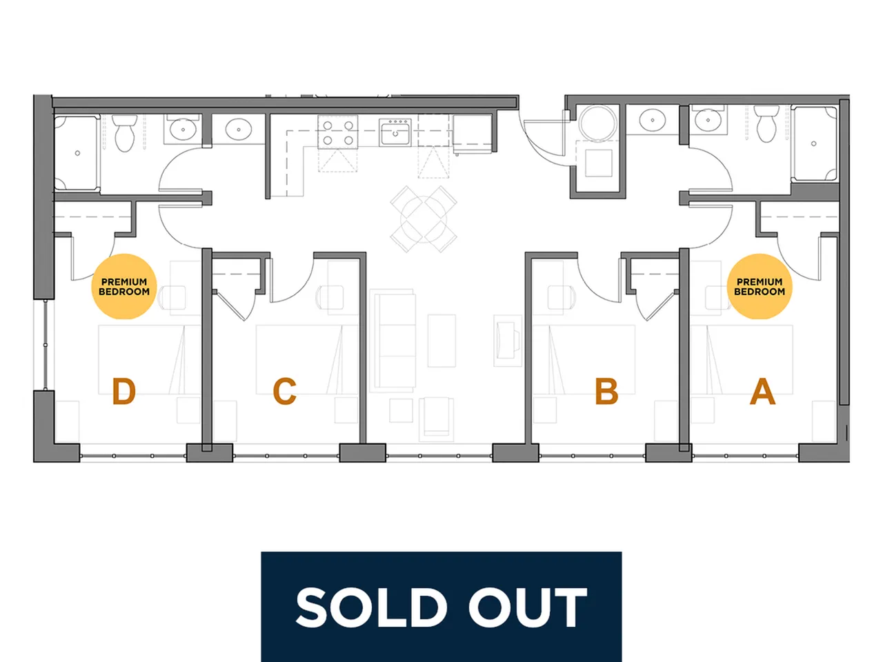 Building B - Units 2204, 2304, 2404, 2504