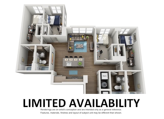 four bedroom apartment in ann arbor