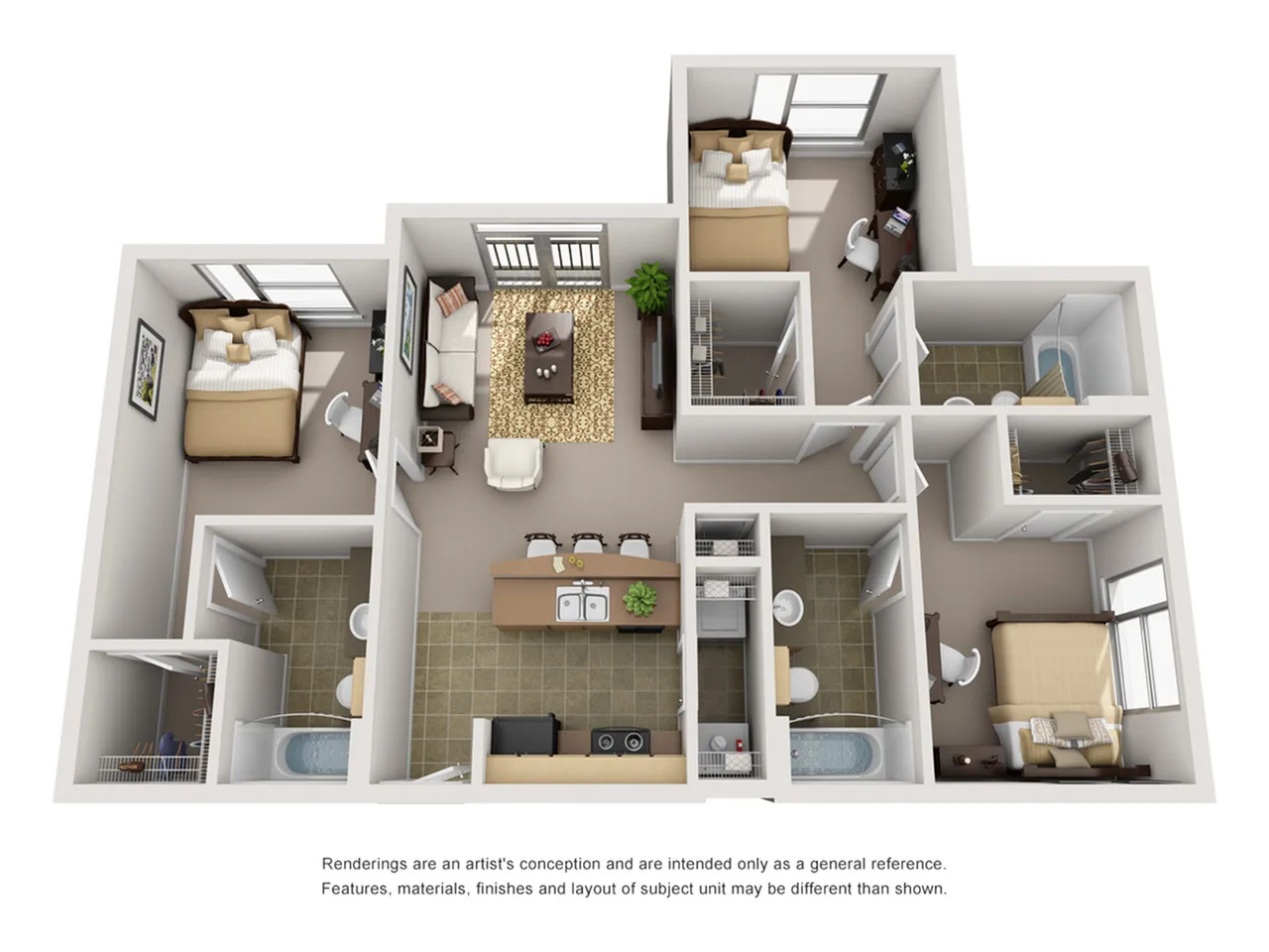 3 bedroom apartment baton rouge