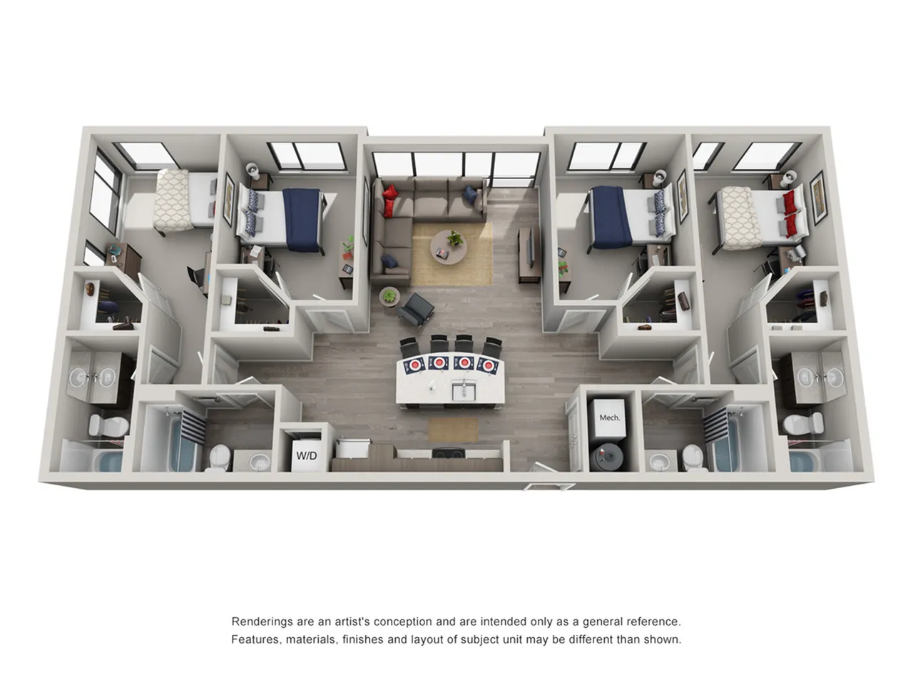 four bedroom apartment in philadelphia