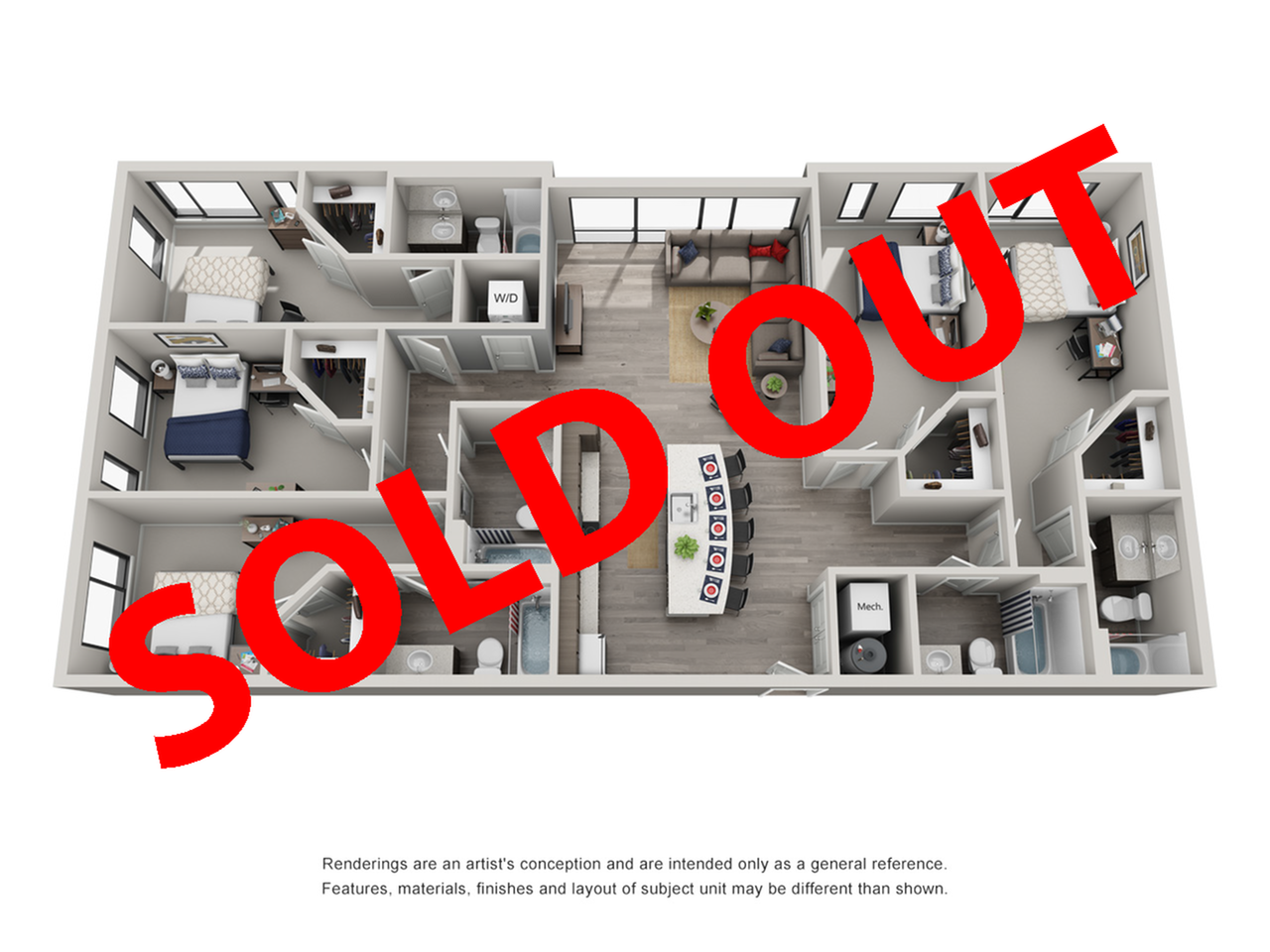 five bedroom apartment in philadelphia sold out