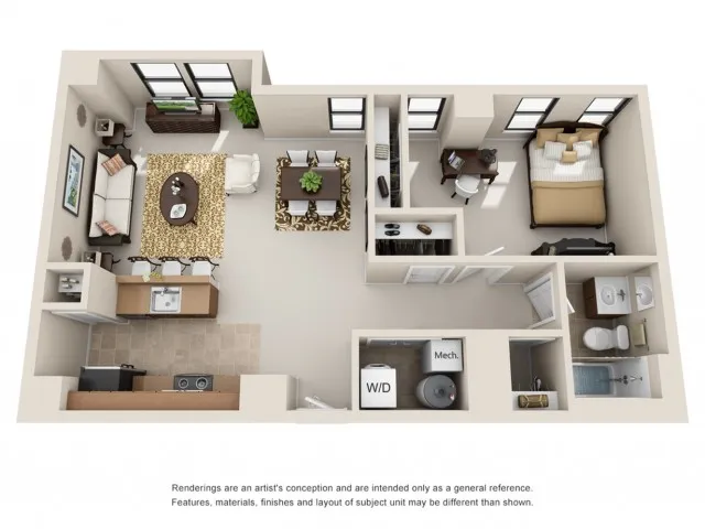 1 Bedroom | 1 Bathroom