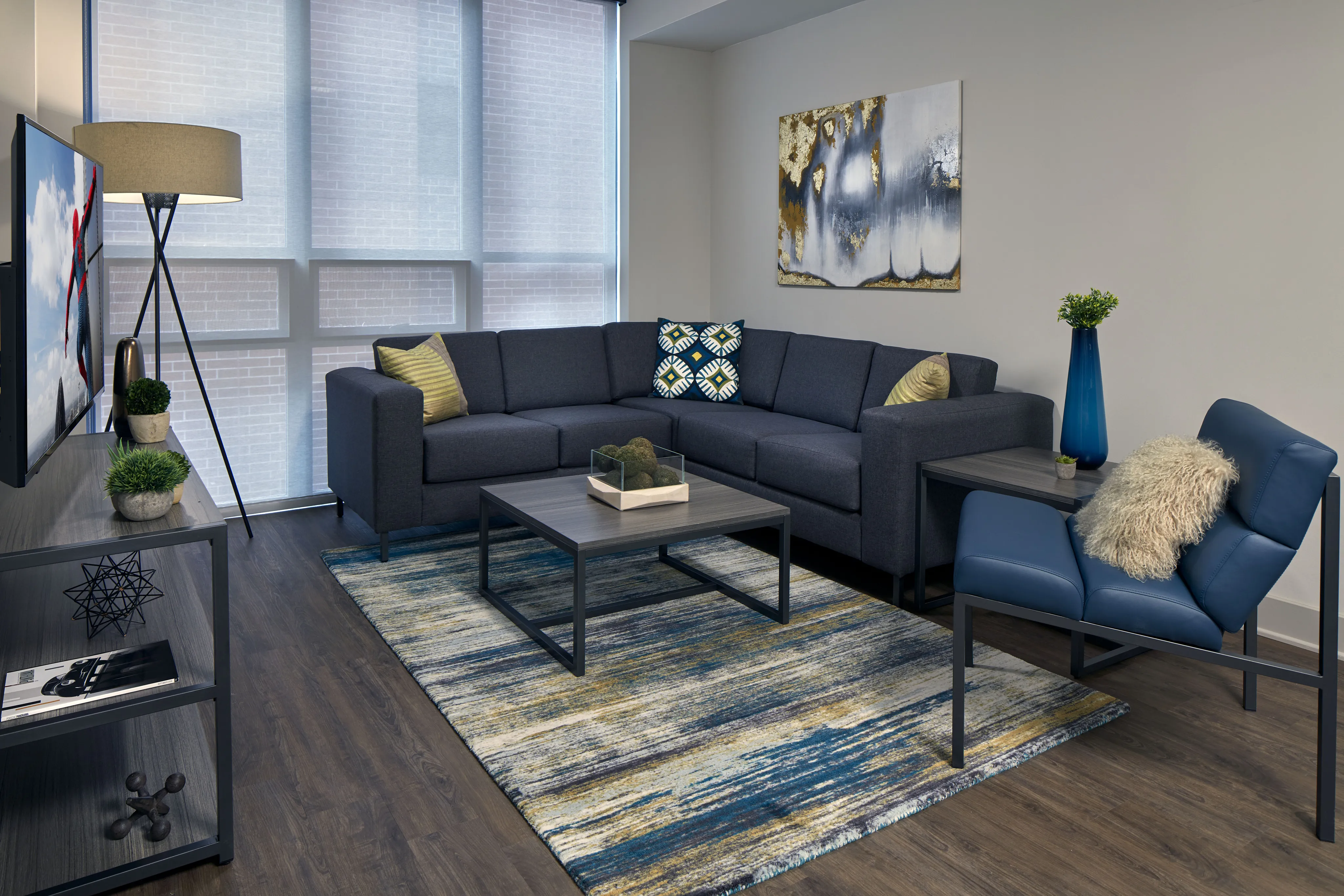 model unit living area