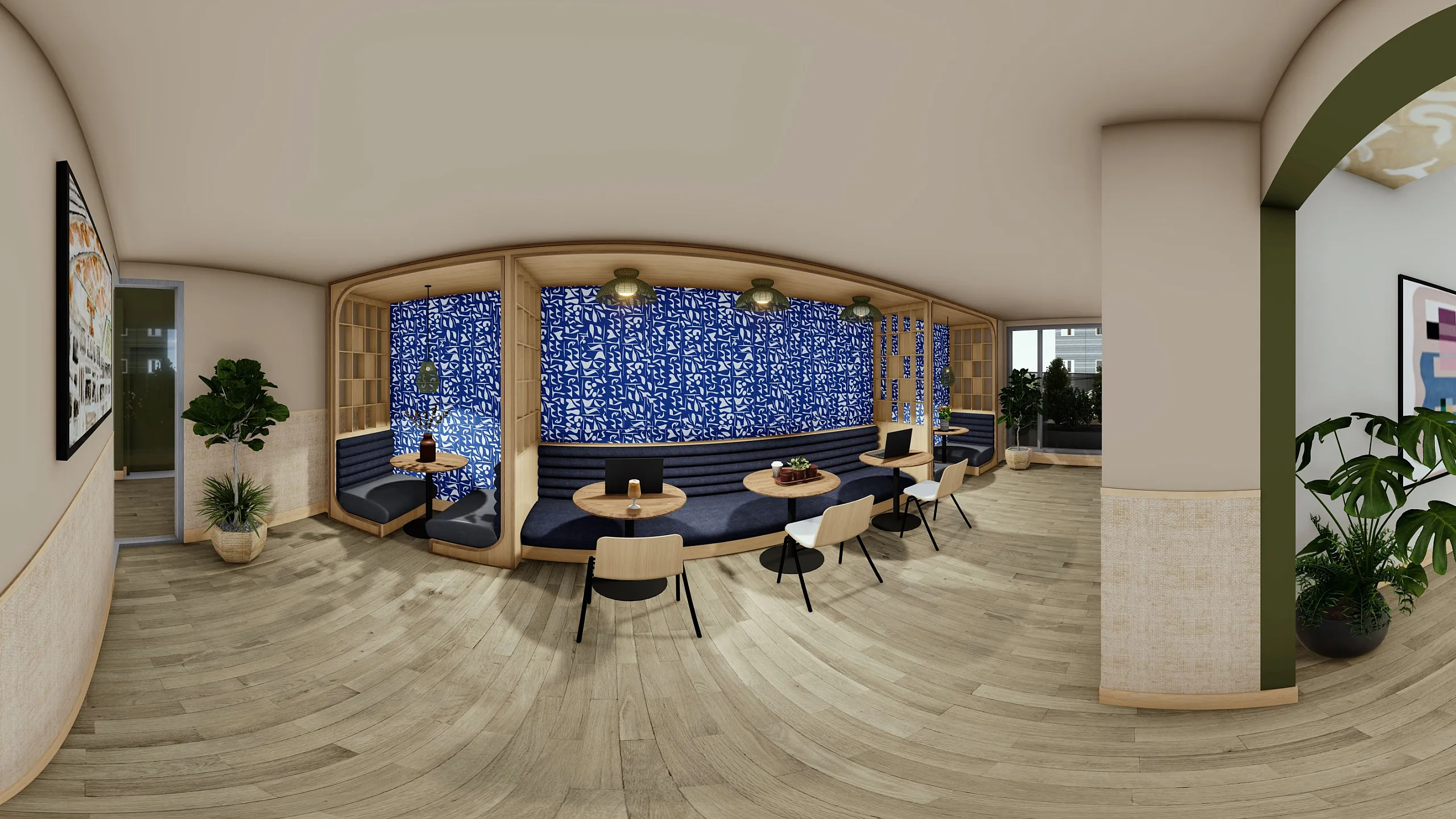 tenn student living study area rendering