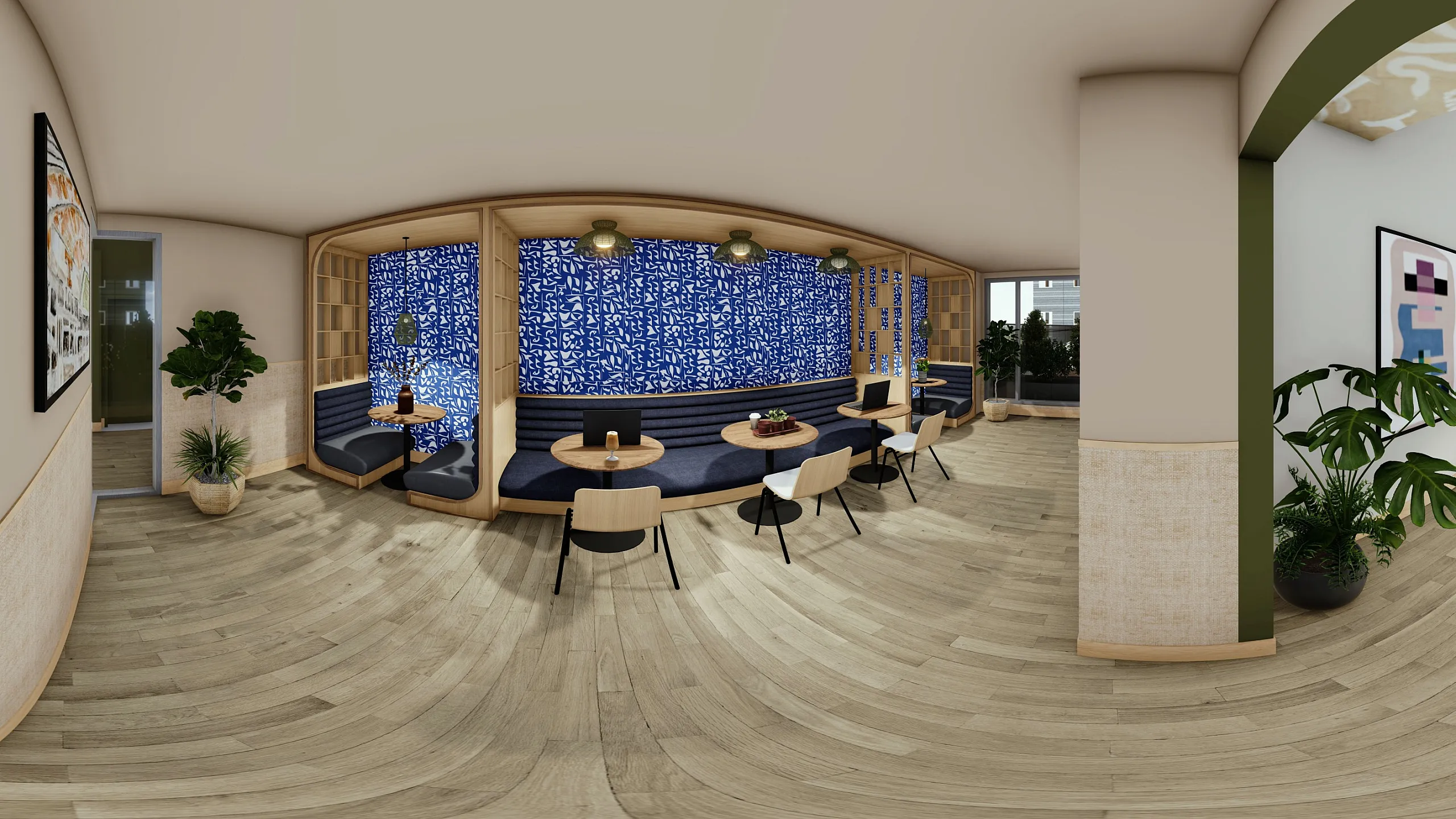 tenn student living study area rendering