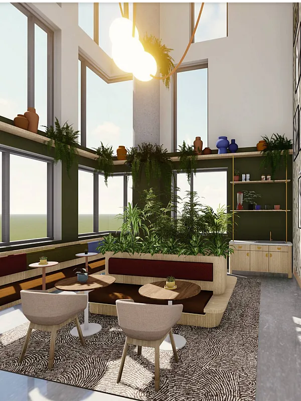 tenn student living knoxville lobby area