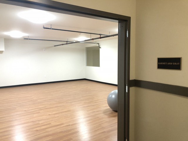 Draper Lofts Apartments, interior, fitness center, yoga room