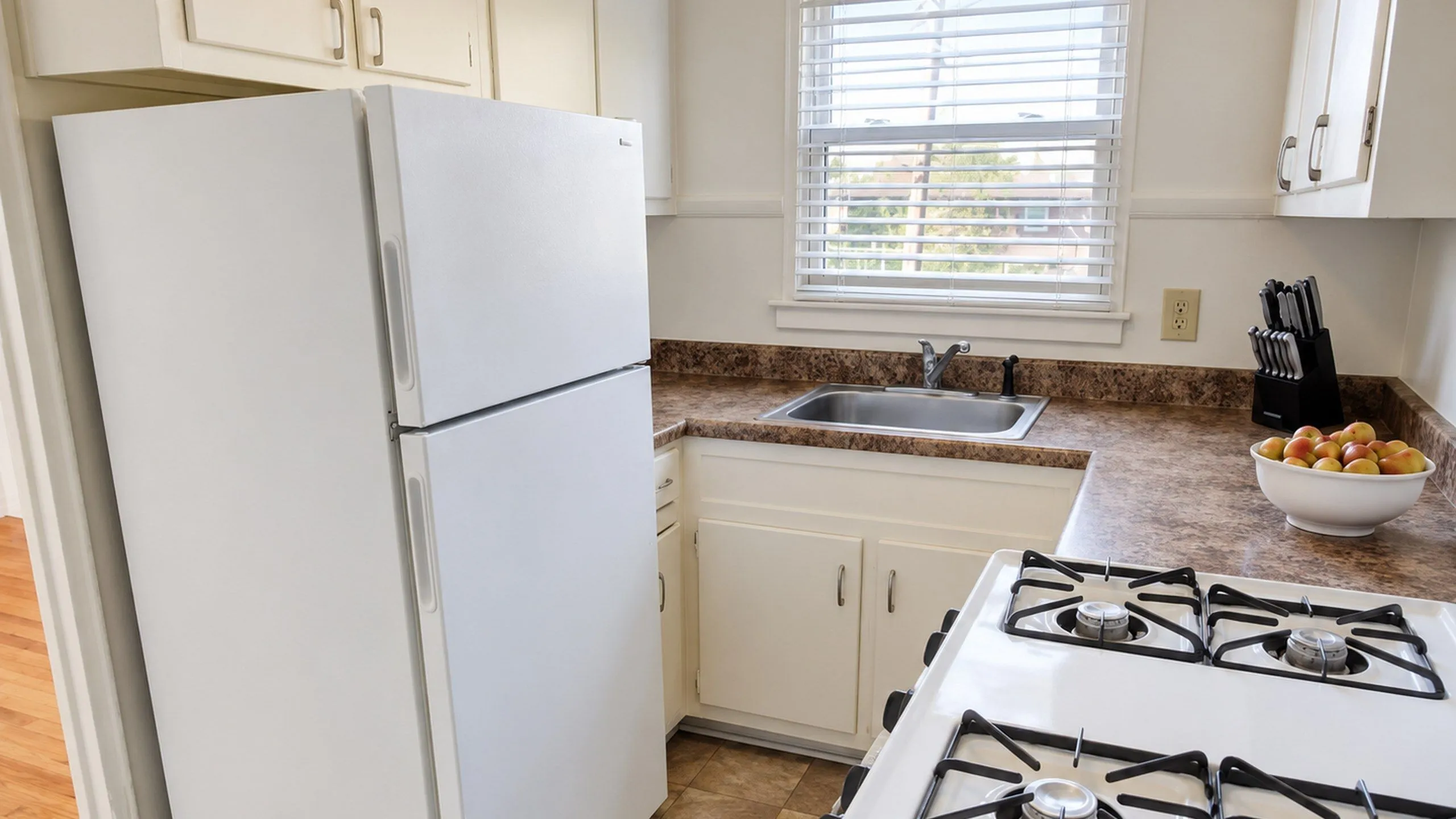 Renovated kitchen in an Adams Park townhome