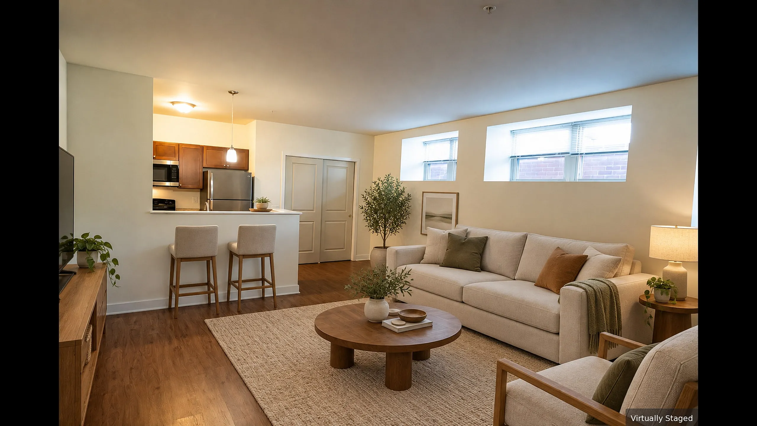 Draper Lofts Apartments - Modern Living Room