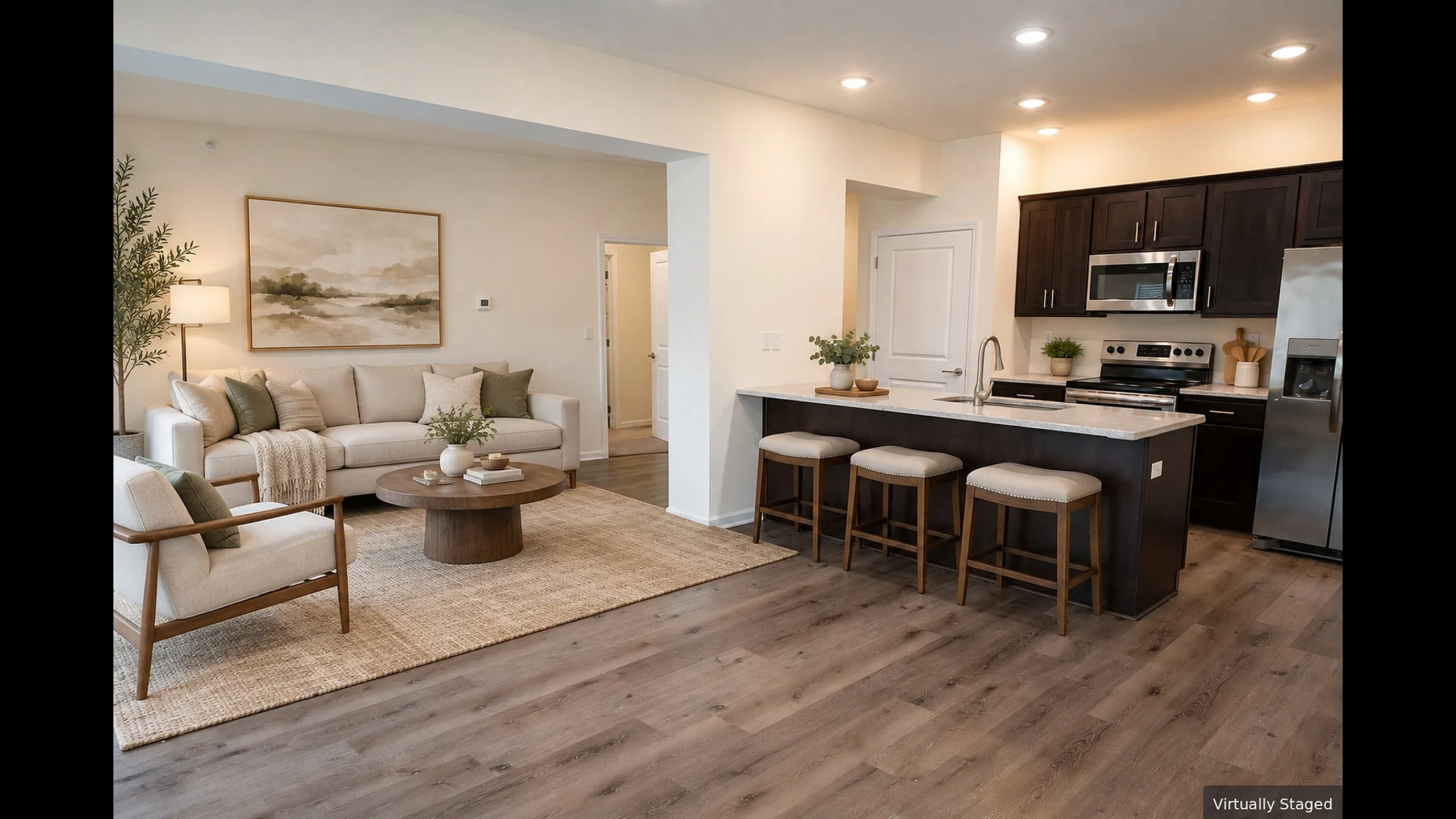 Timber Creek Apartments - Open Living Area