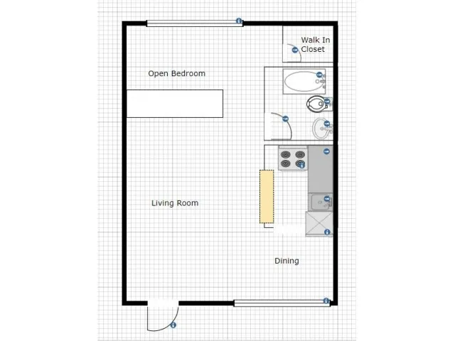 Studio floorplan