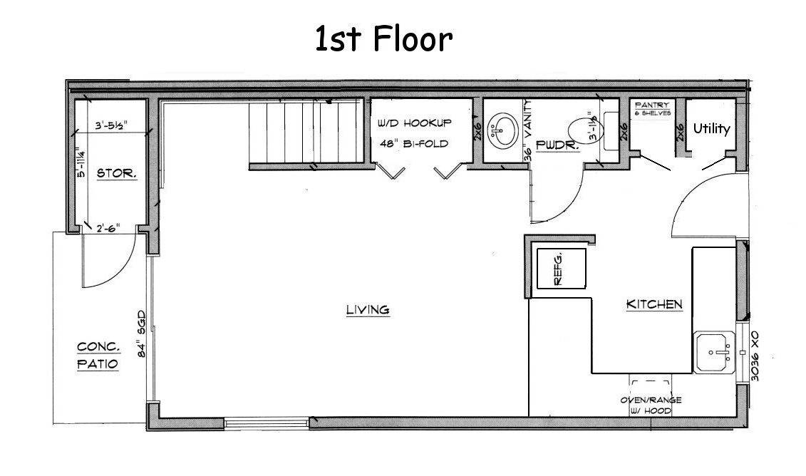 Downstairs floor plan