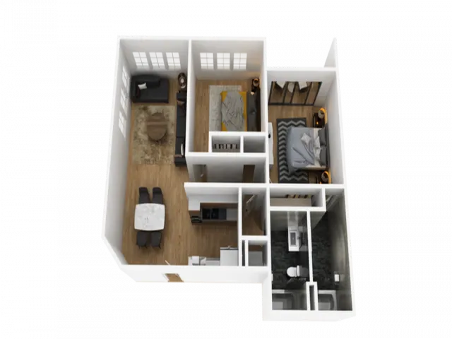 2 bedroom apartment floor plan