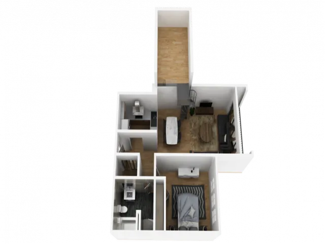 1 bedroom apartment floor plan