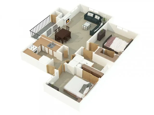 2 bedroom apartment floor plan
