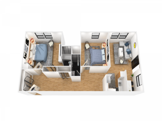 2 bedroom apartment floor plan