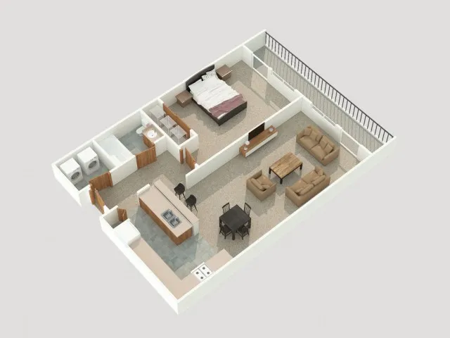 1 bedroom apartment floor plan