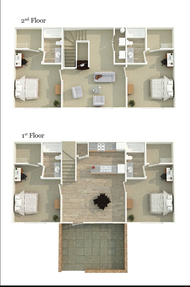4x4 Floor Plan