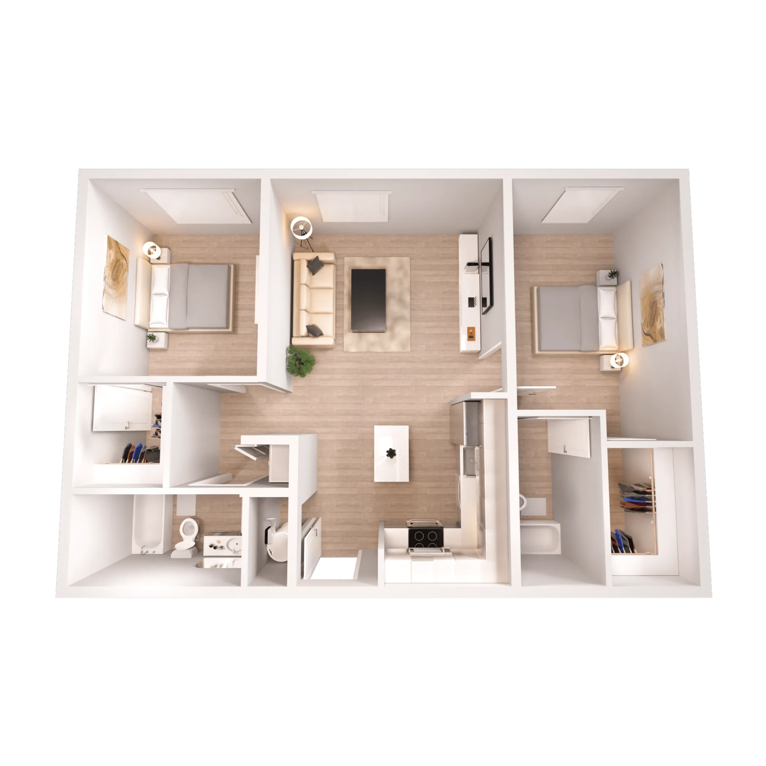 2 Bedroom 2 Bathroom at The Edison