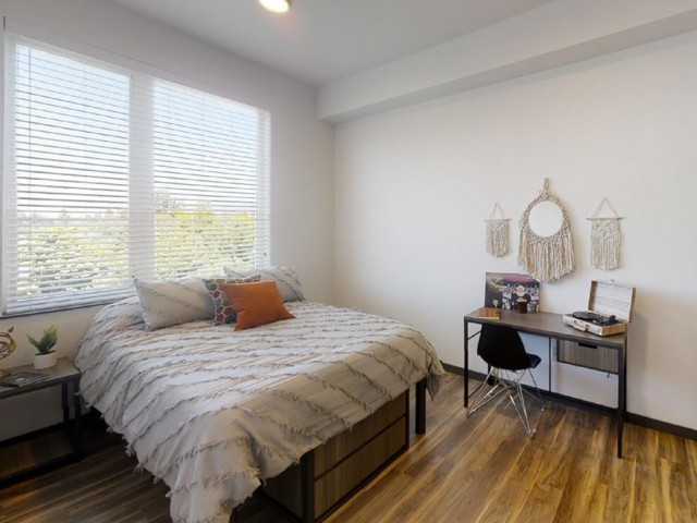 Student Apartment Bedroom at The Flats at Chase Student Apartments in Eugene, OR