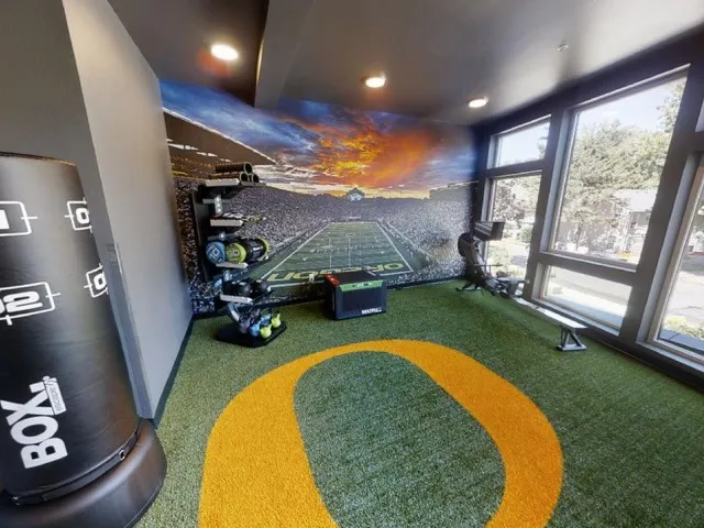 Resident Fitness Center at The Flats at Chase Student Apartments in Eugene, OR