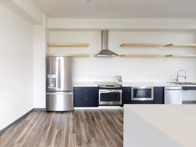 Community Kitchen and Common Area at The Flats at Chase Student Apartments in Eugene, OR