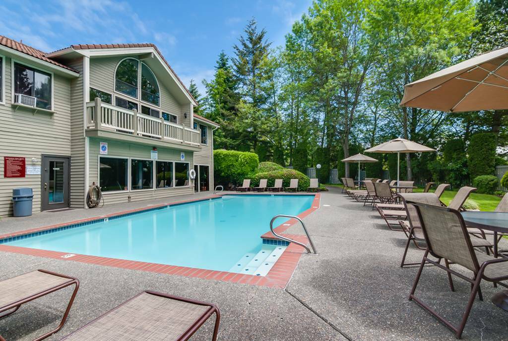 Outdoor swimming pool at Alderwood Heights in Lynnwood, WA