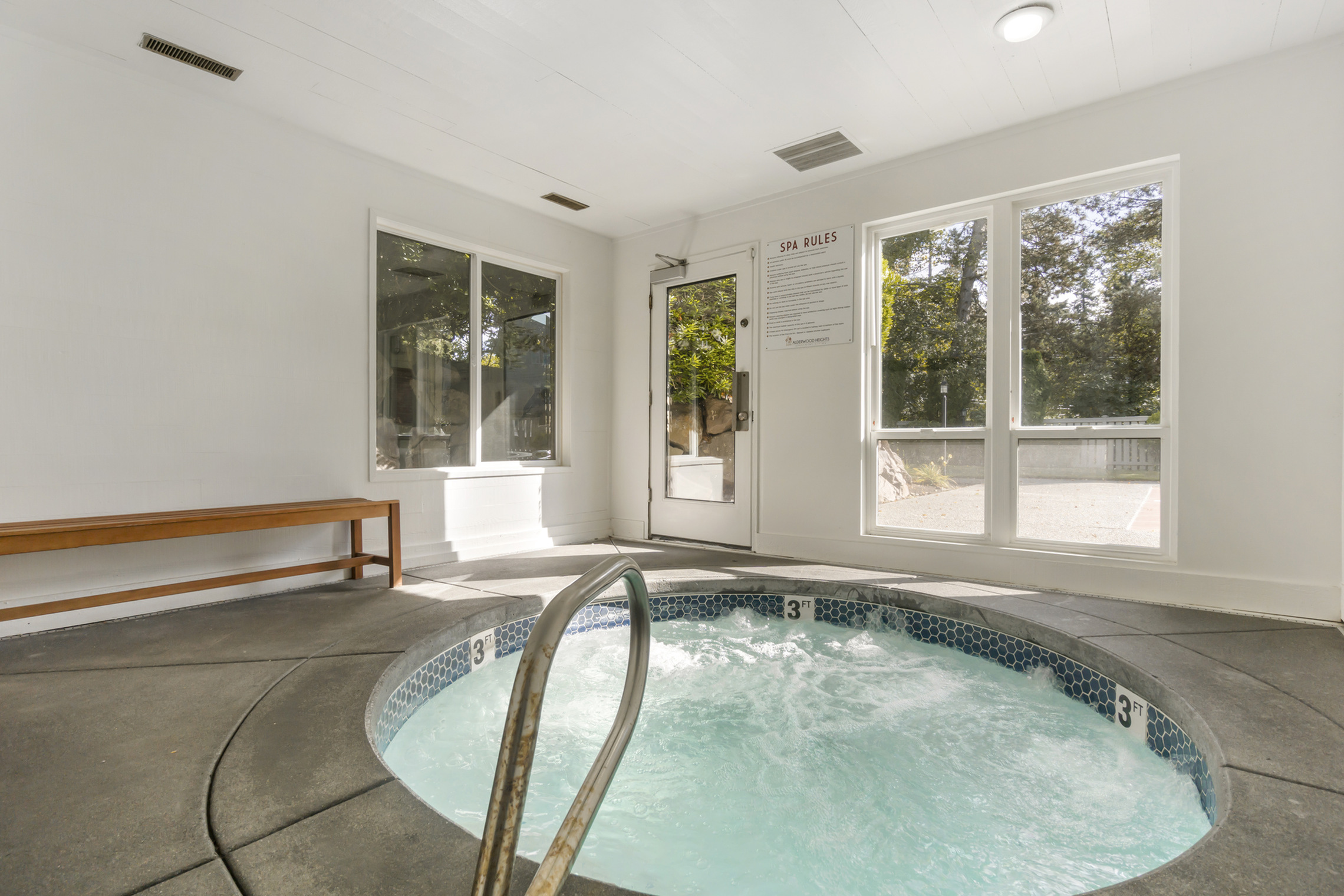 Indoor spa at Alderwood Heights in Lynnwood, WA.
