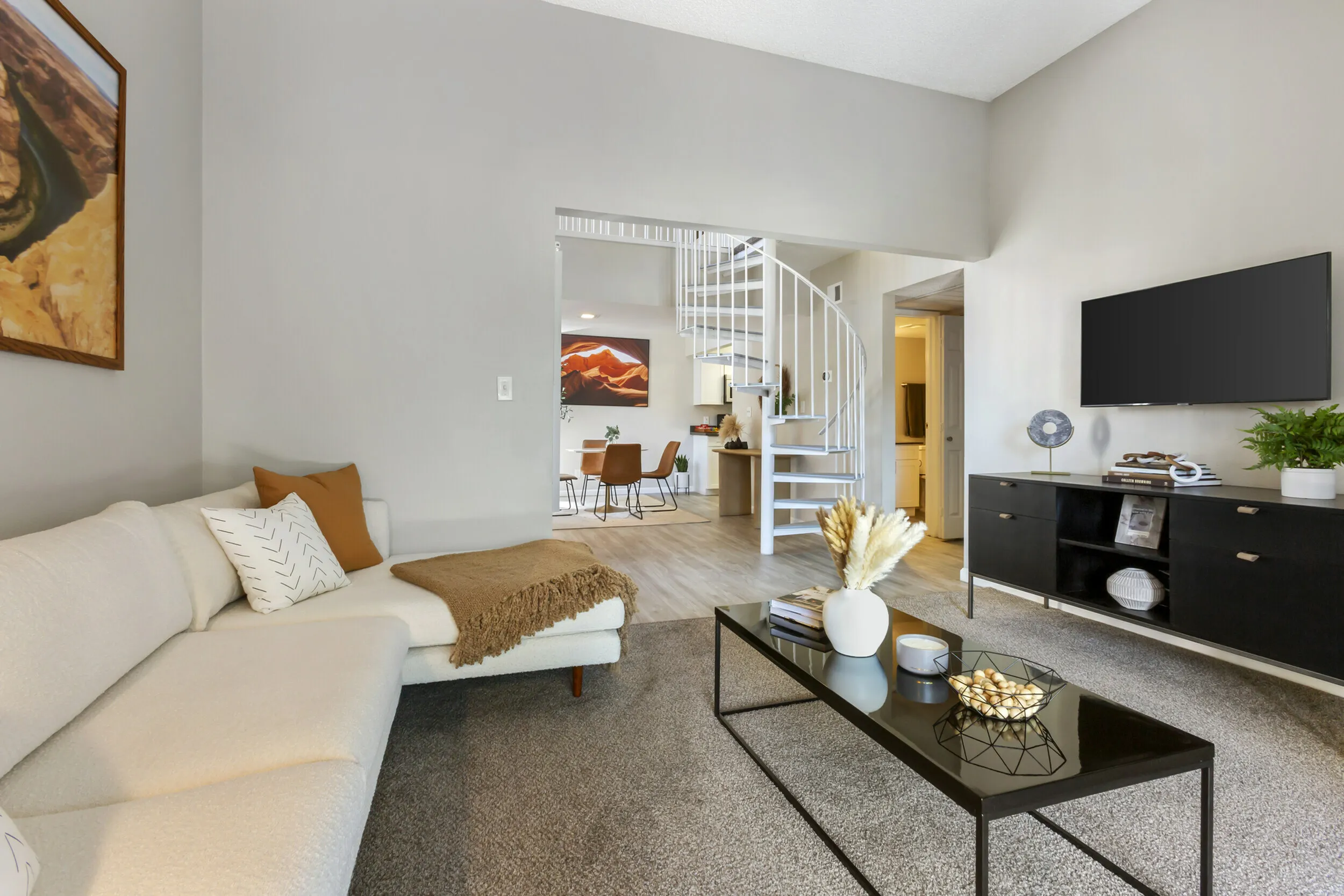 255 North newly renovated apartment interior with modern updates and contemporary design in Tucson AZ