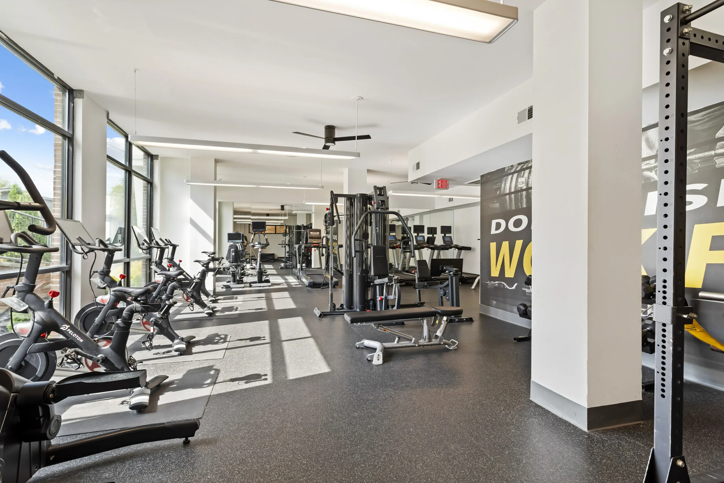 303 Flats 24-hour state-of-the-art fitness center with top-tier equipment available to all residents in Knoxville TN