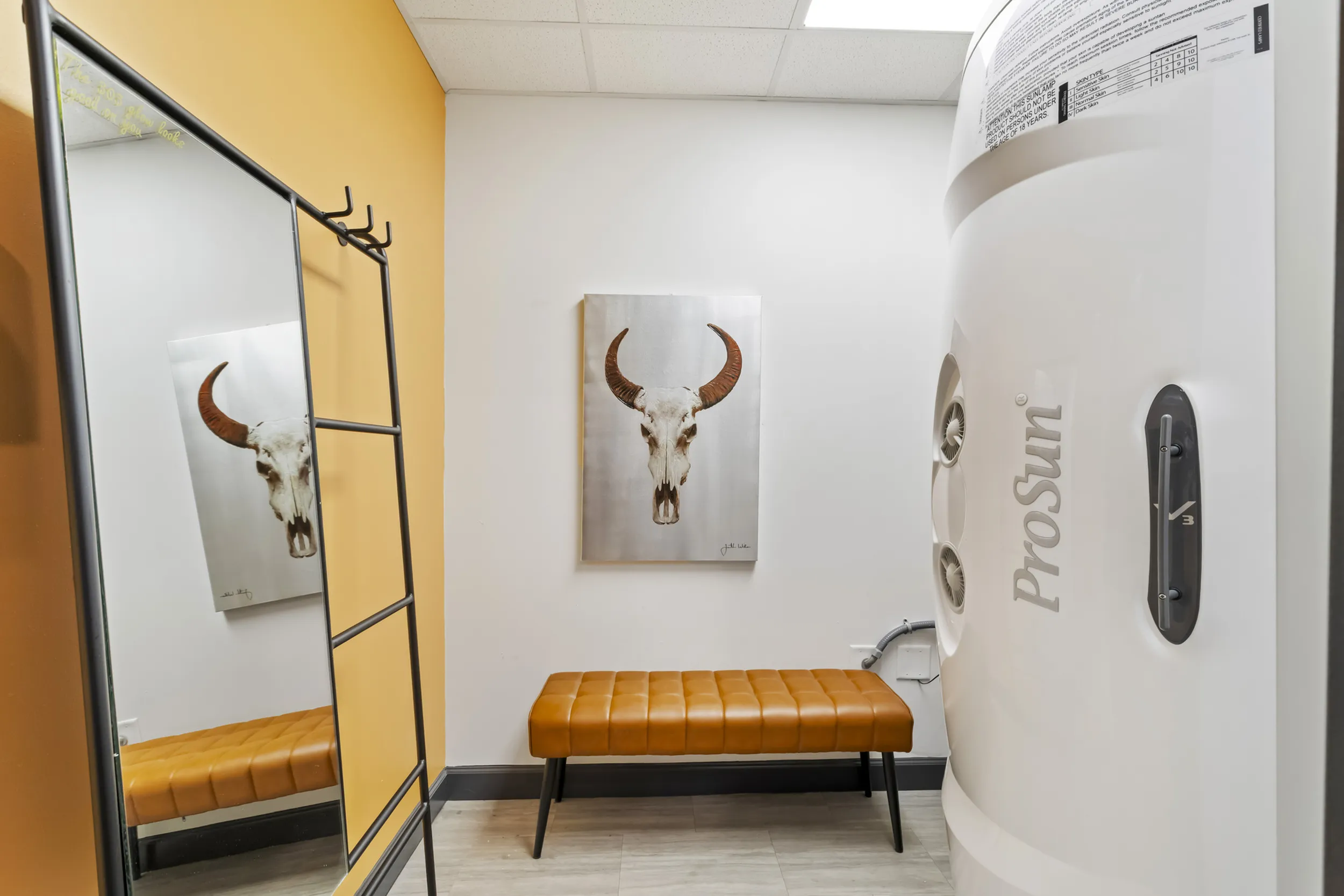 303 Flats free on-site tanning room amenity exclusively for residents at Knoxville TN student apartments