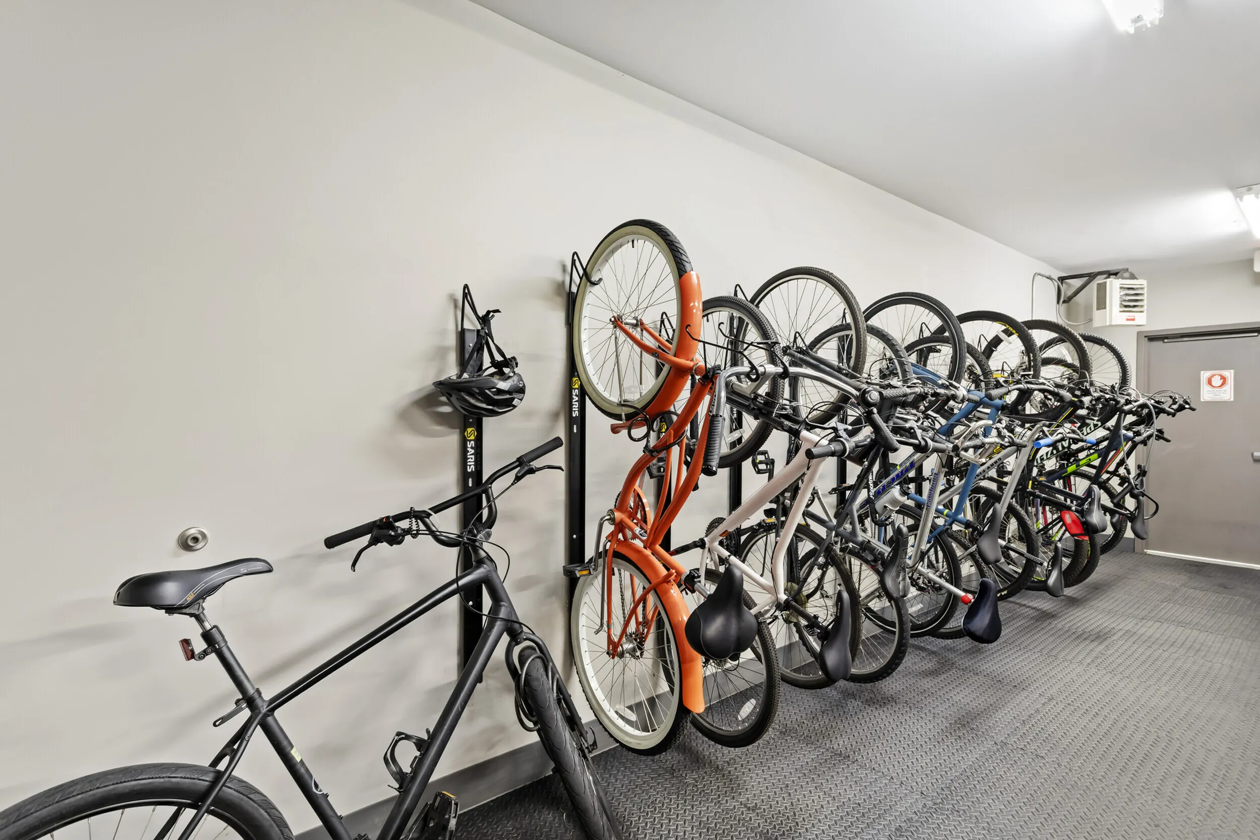 303 Flats secure on-site bike storage facility for cycling residents at Knoxville Tennessee apartments