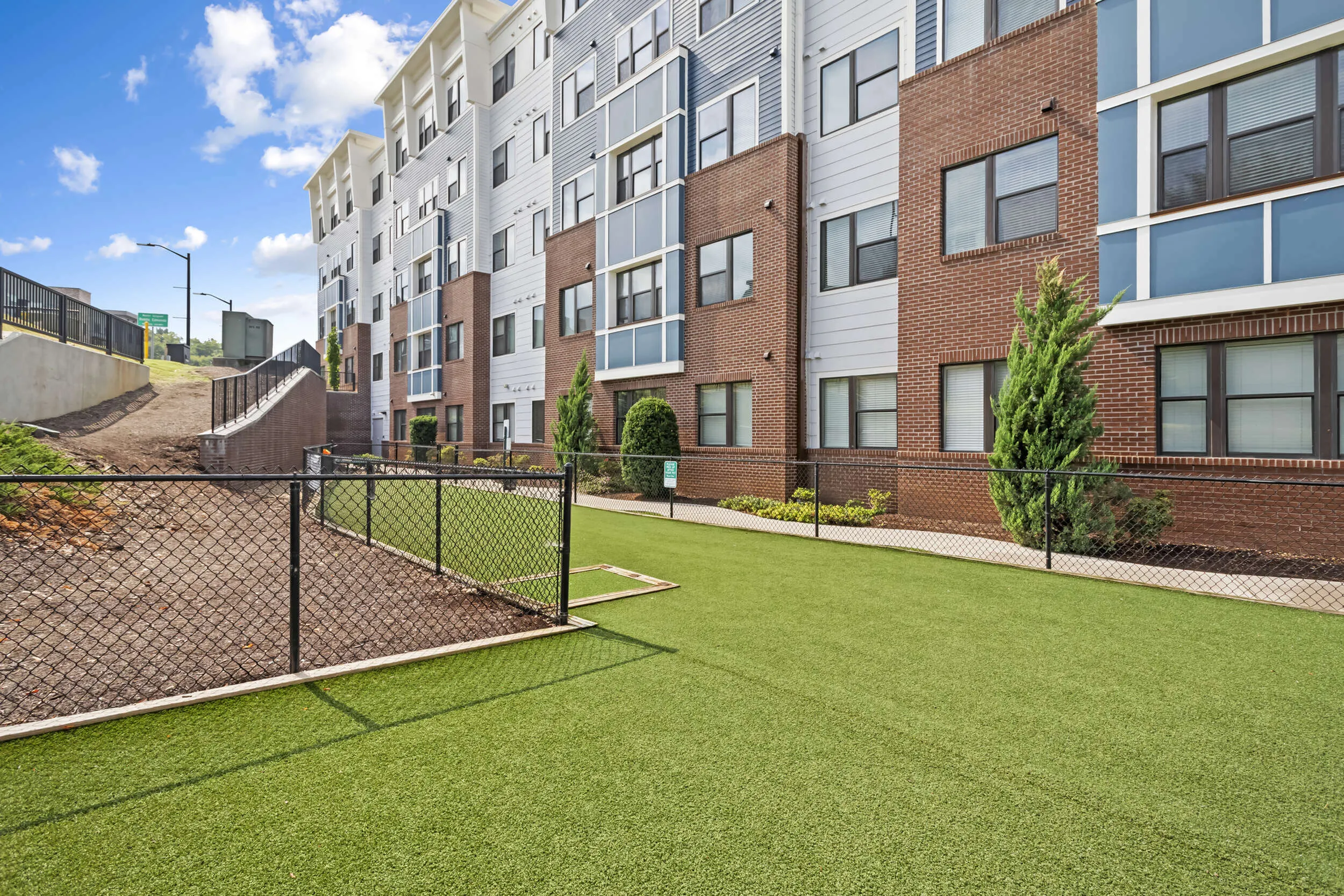 303 Flats pet-friendly dog park with open play space for four-legged residents in Knoxville TN