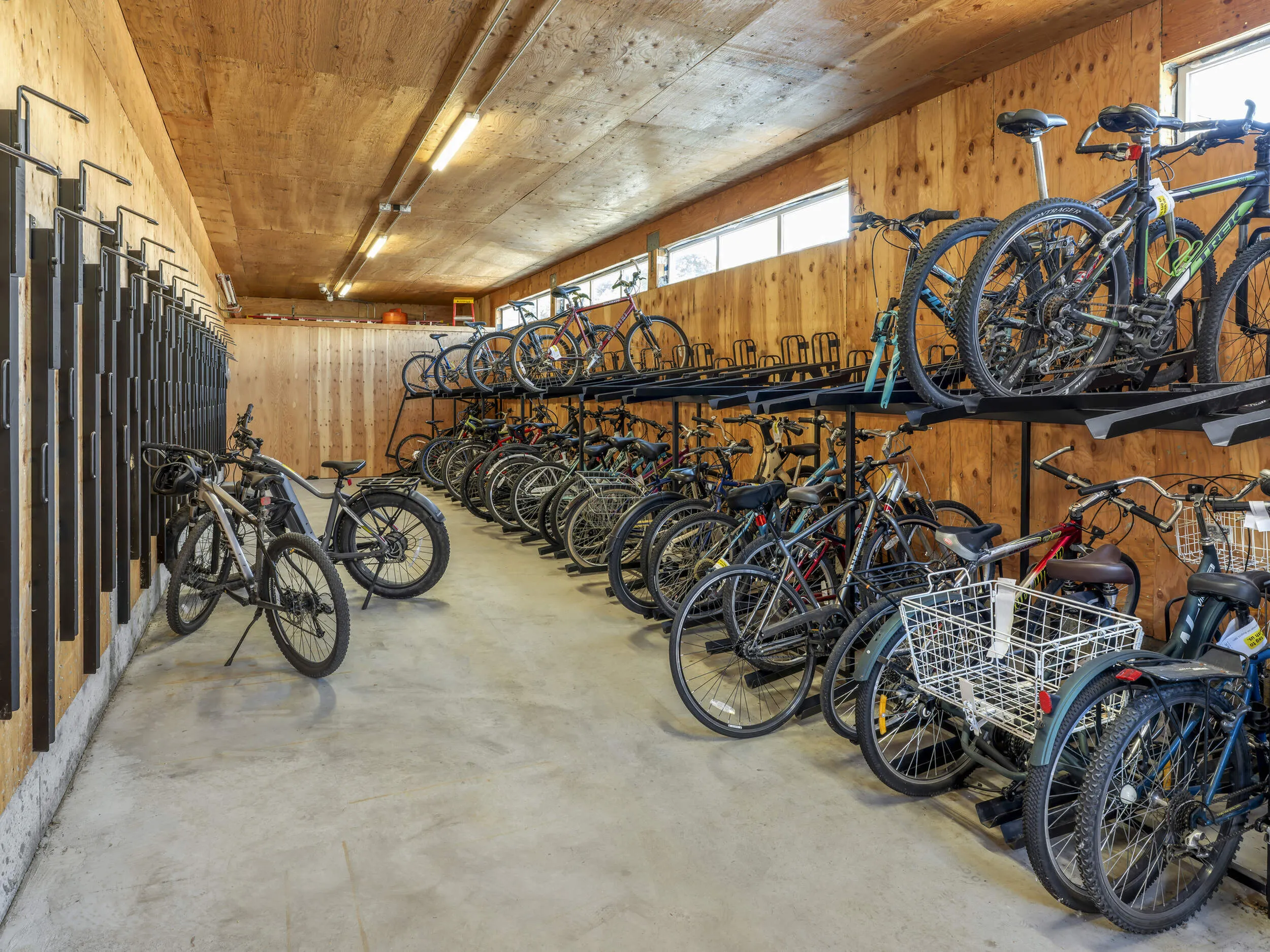 Republic on Main resident bike storage.