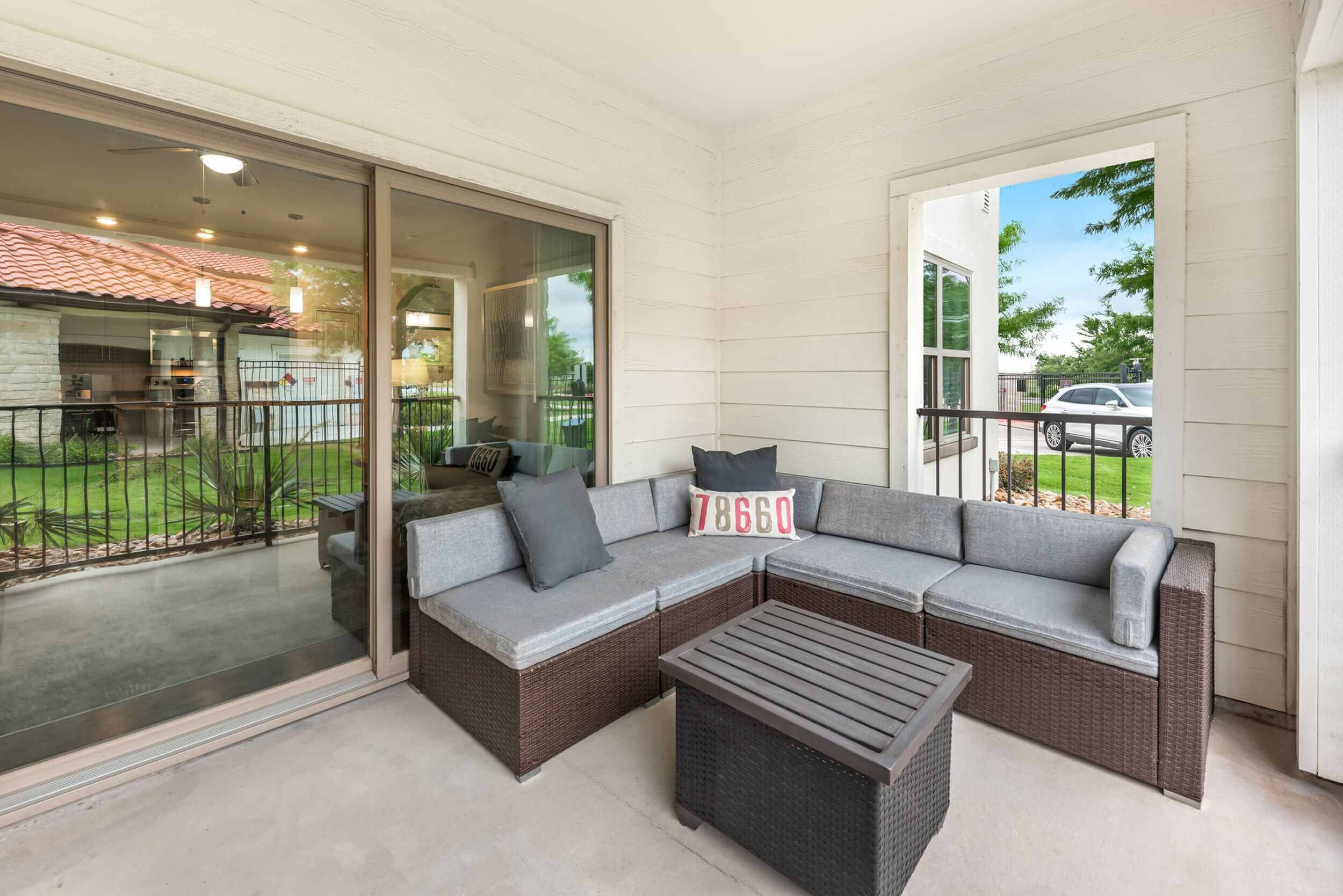 Private Balcony and Patio at Stone Hill Apartments in Pflugerville, TX