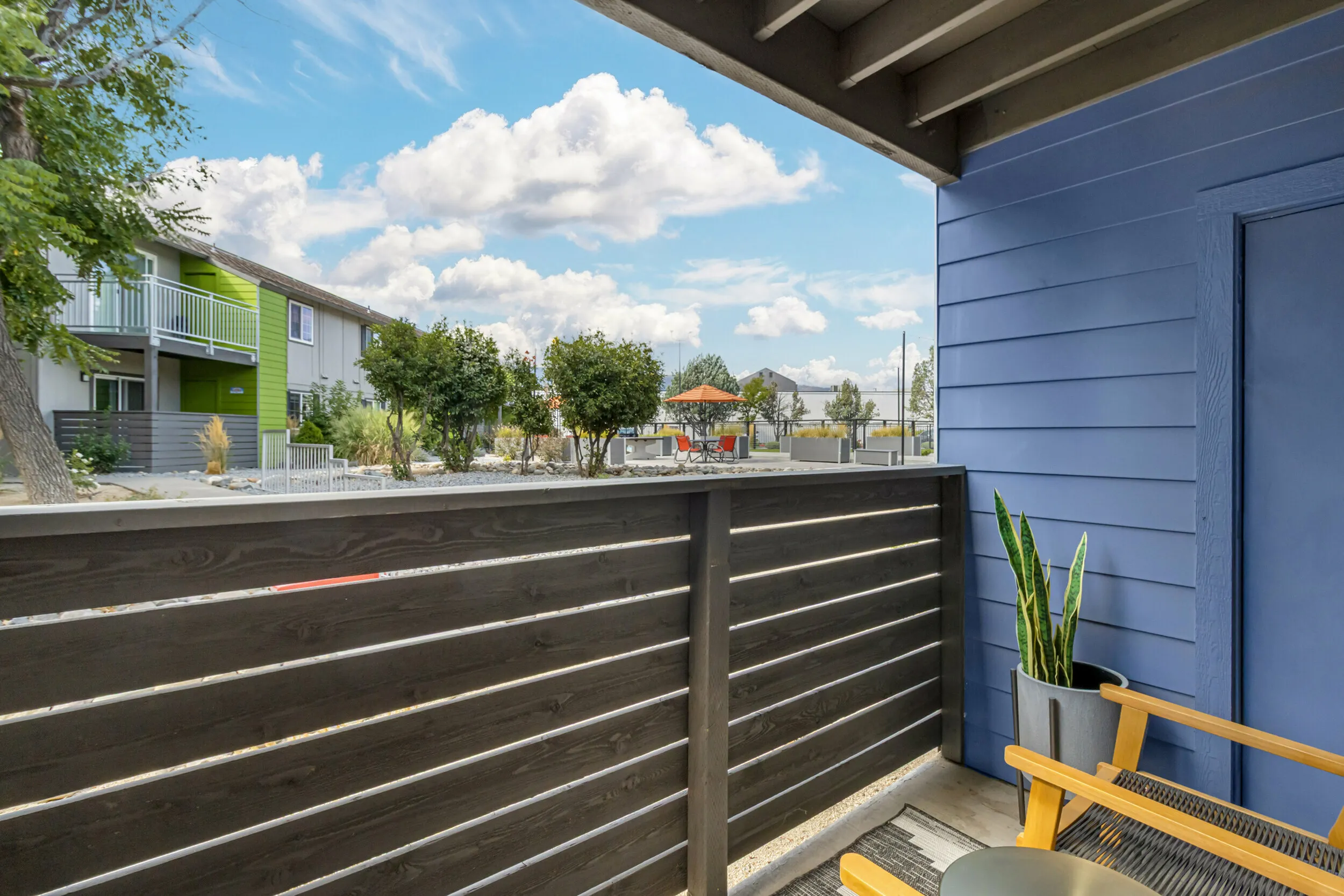 The Phoenix Reno private patios available in select apartments in Reno NV