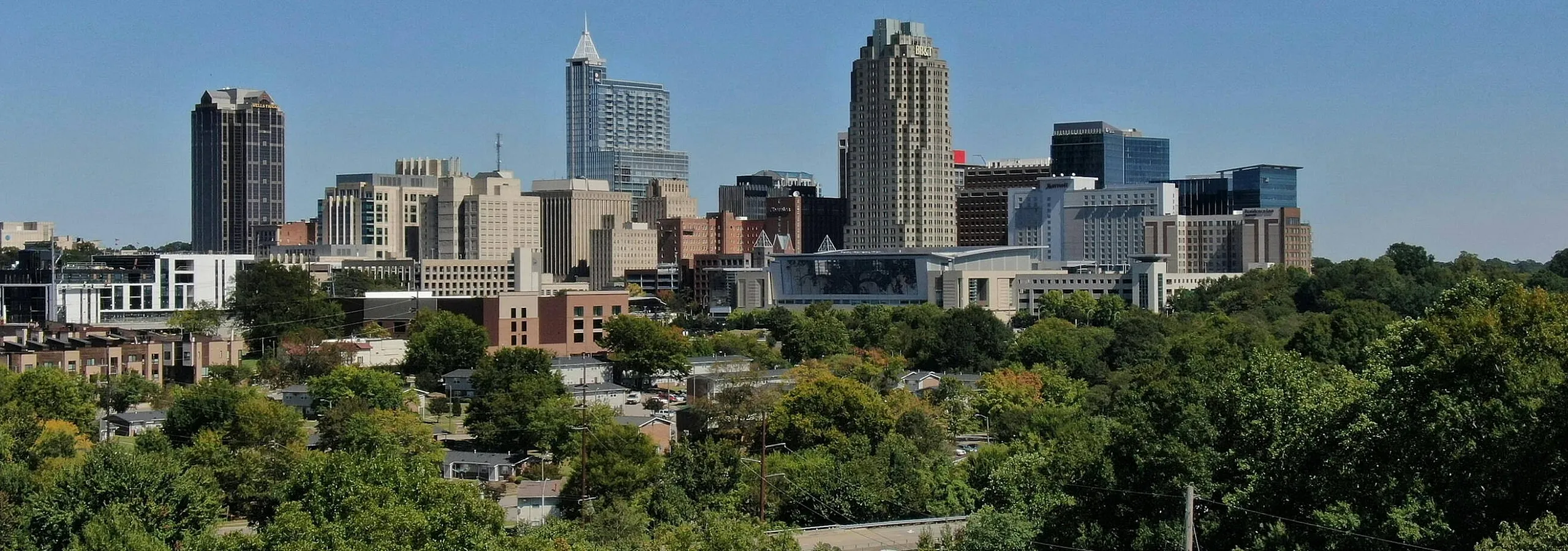 Raleigh NC city skyline representing vibrant urban lifestyle near University Suites student apartments