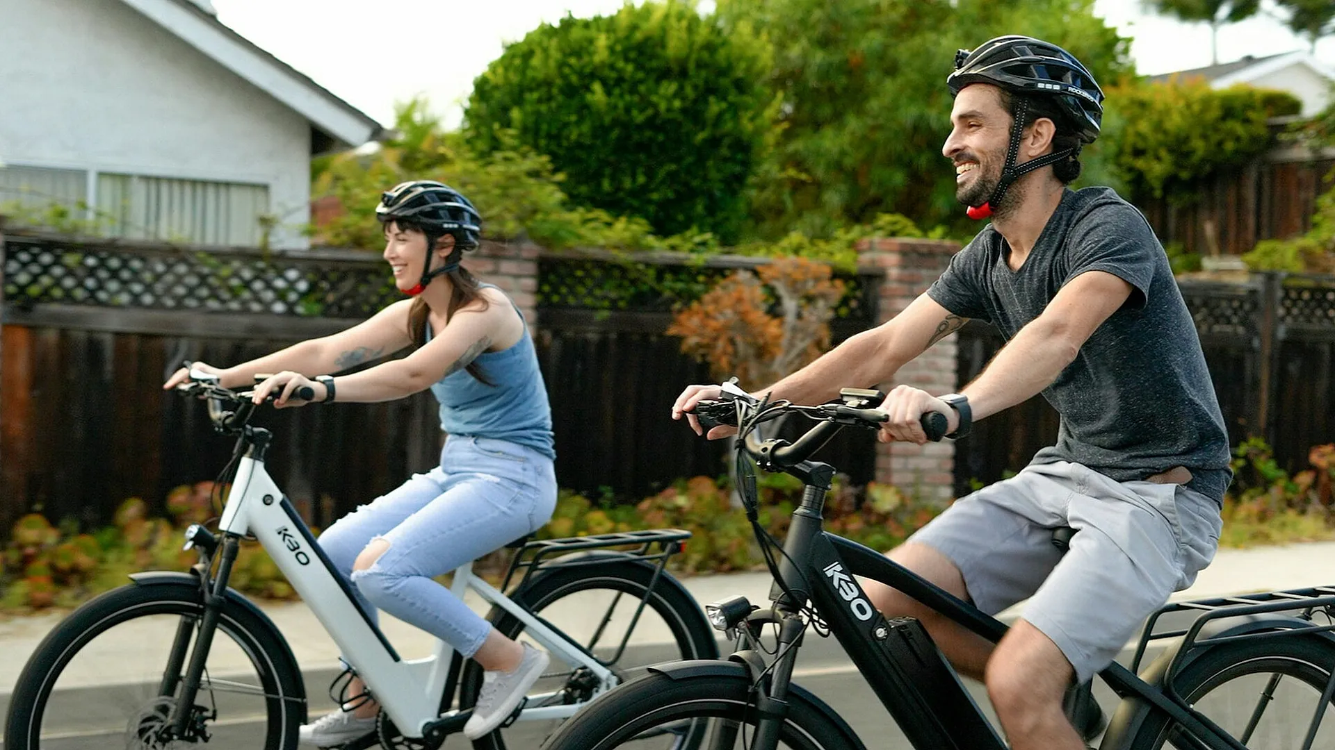Resident cycling on scenic bike trail representing active lifestyle near Totem Lake Heights in Kirkland, Washington