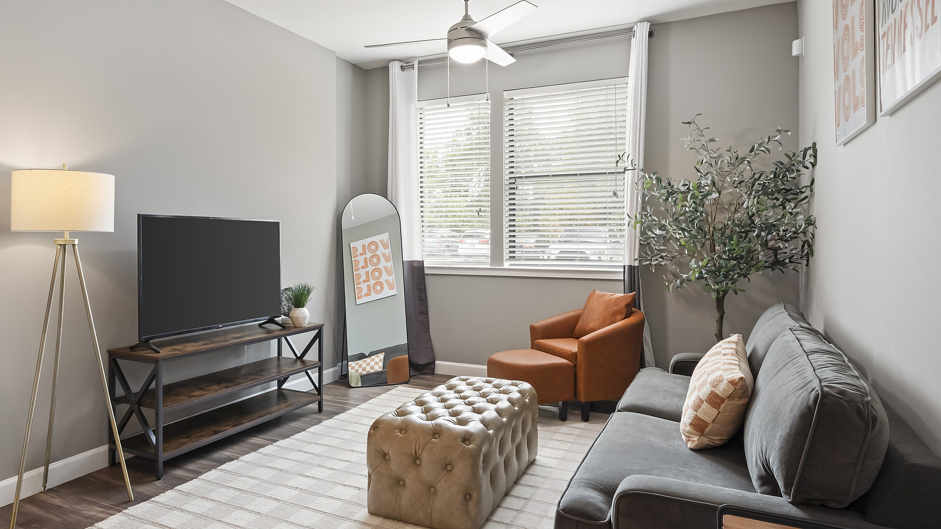 Bright and spacious living rooms