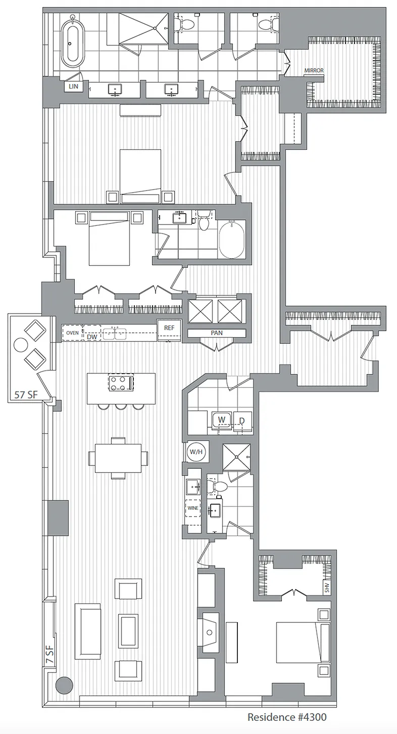PH02 / 3 Bedroom / 3.5 Bath