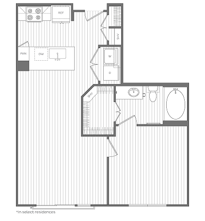 D | 1 Bed Apartment | Hanover at Clearfork