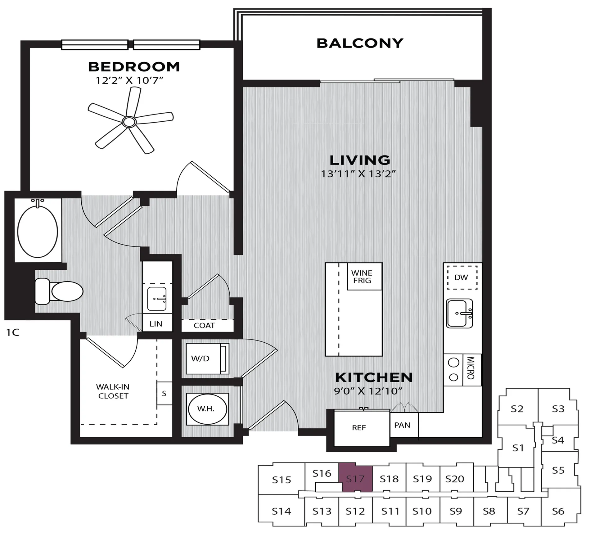 Bindle | 1 Bed Apartment | Alexan on 8th