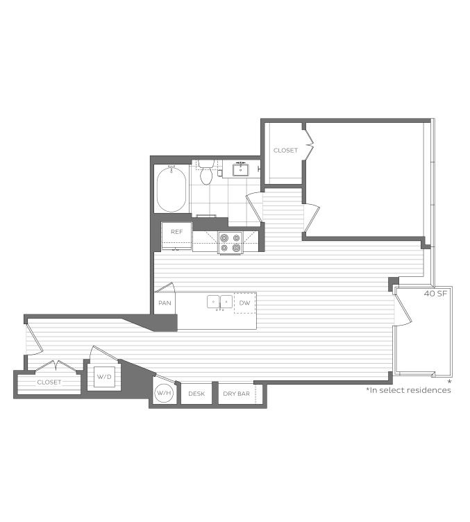I - 1 Bedroom / 1 Bath