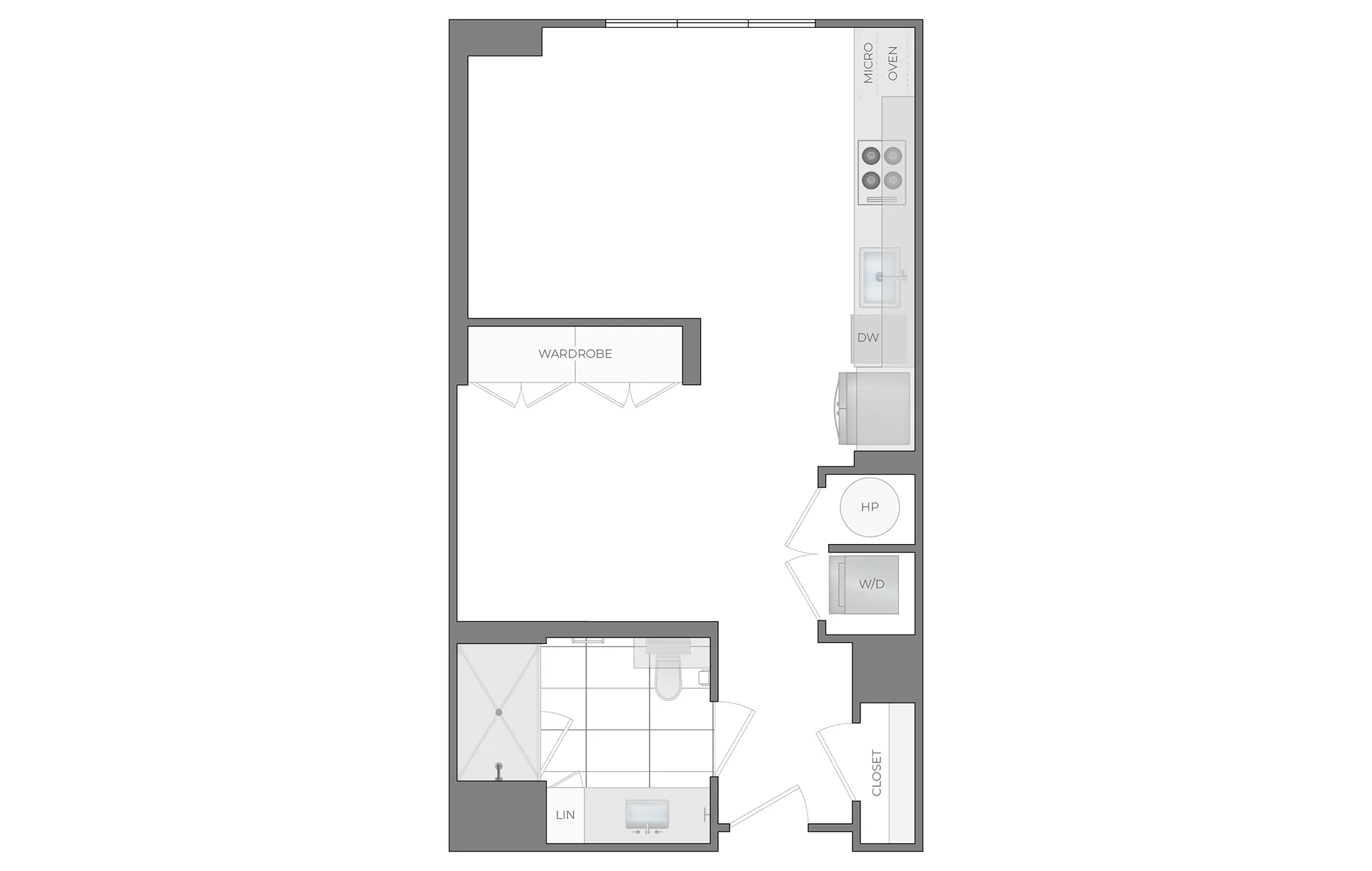 Aa - Studio/1Bath