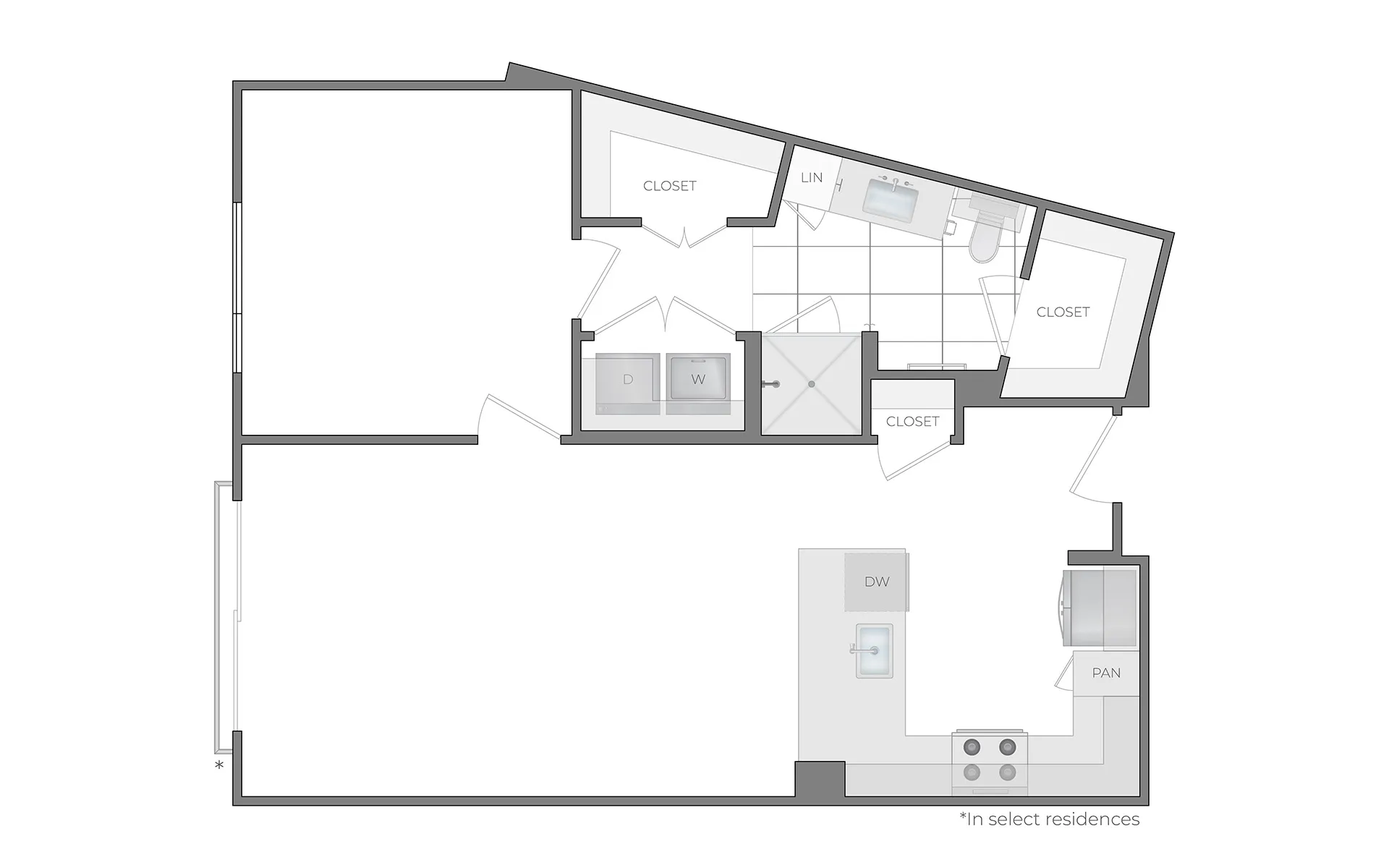 H 1Bed / 1Bath