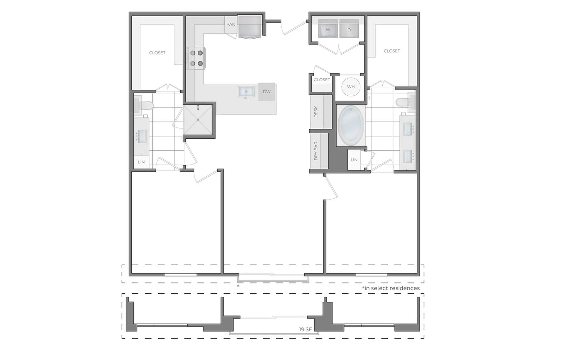 O 2Bed / 2Bath
