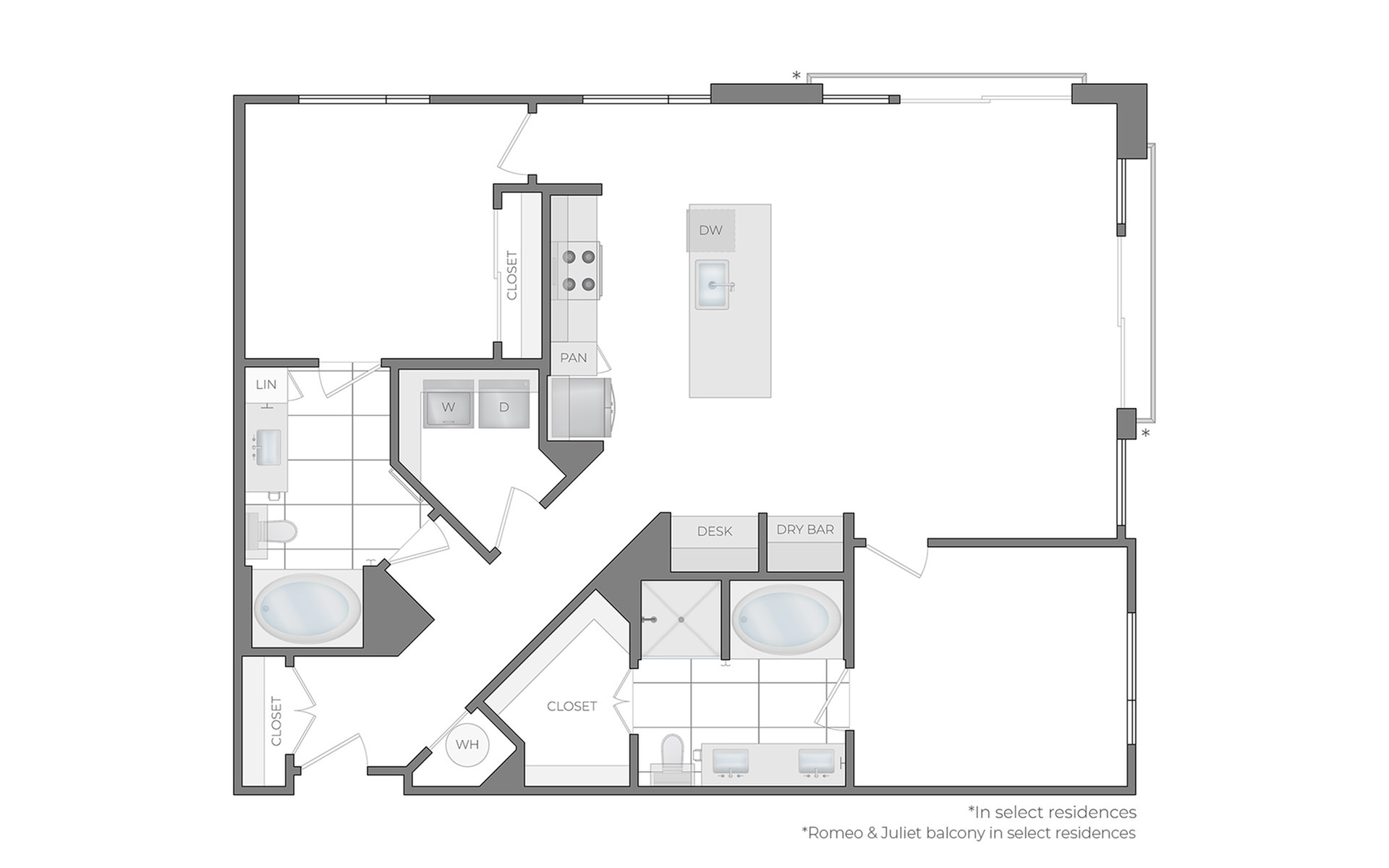 S 2Bed / 2Bath