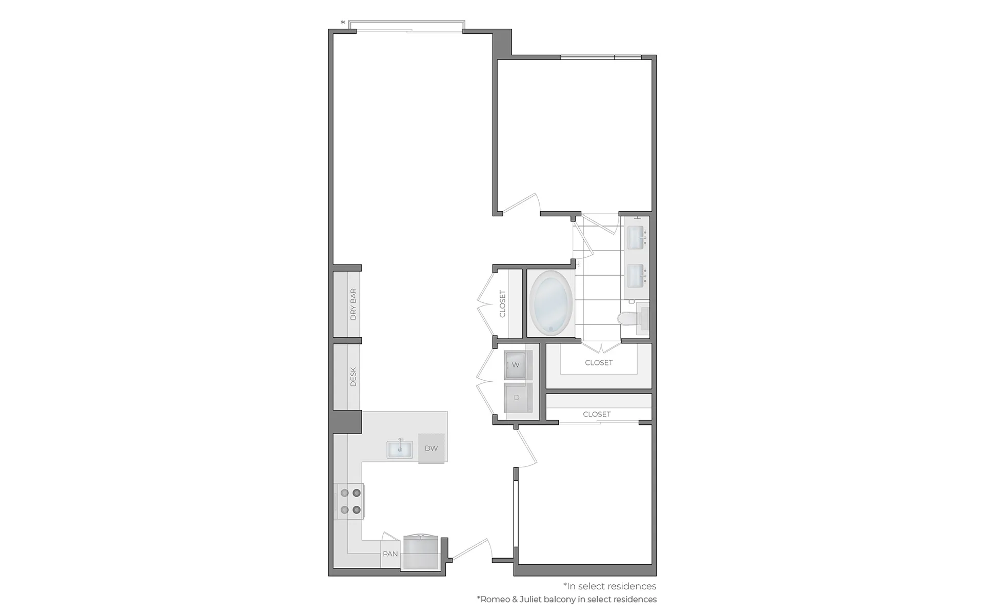 L 2Bed / 2Bath